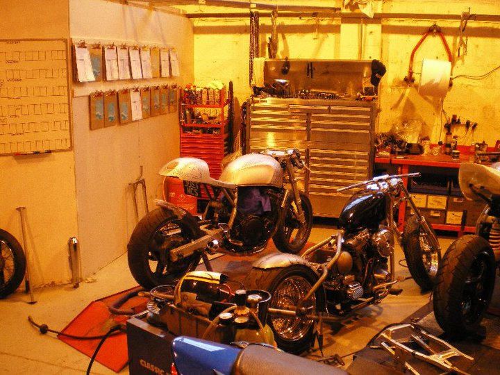 Two motorcycles in the workshop - Motorcycle Servicing Basingstoke